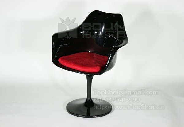 高档休闲郁金香扶手餐椅子