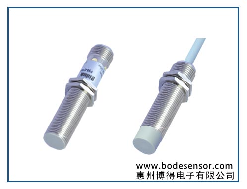 博得M12电感式接近传感器 12mm金属圆柱形接近开关