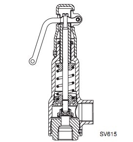 斯派莎克青铜SV615安全阀