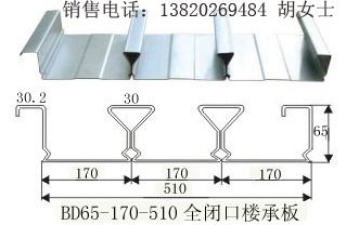 镀锌闭口压型板YXB65-170-510